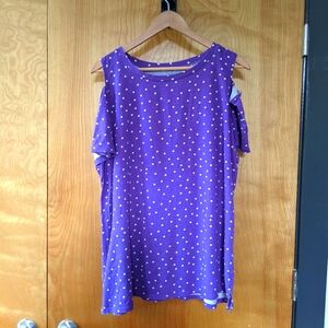 Woman Within cold shoulder short sleeve (18/20)